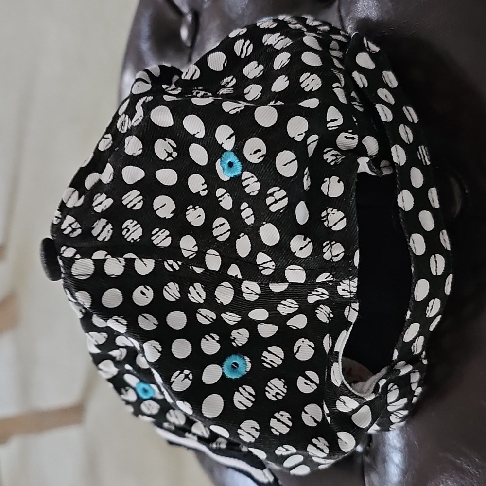 Split Vintage Women's Polka Dot Cap - Picture 5 of 11
